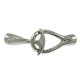 Metal kapitel clasp 45mm for Ø 6mm cord/leather - Antique silver